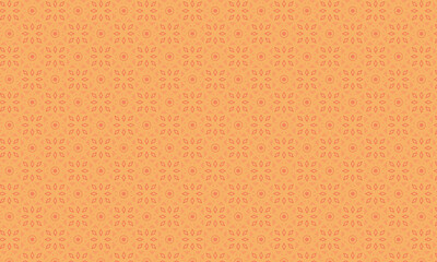 Decorative Batik Pattern with Floral and Geometric Symmetry