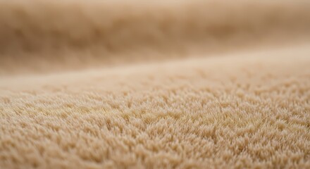 Close-up of a Soft, Beige Carpet with a Shallow Depth of Field