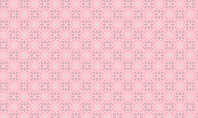 Fototapeta premium Decorative Batik Pattern with Floral and Geometric Symmetry