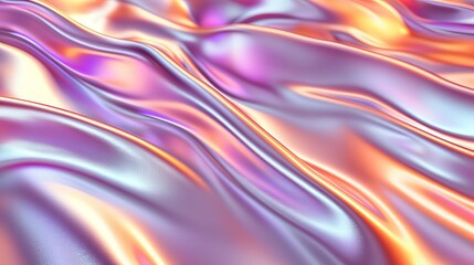 Fototapeta premium Fluid Iridescent Wave Background with Dynamic Color Gradients 