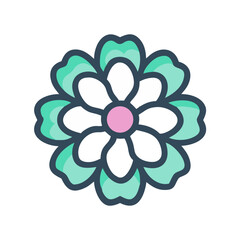 Floral Texture SVG Vector Icon &ndash; Elegant Botanical Design