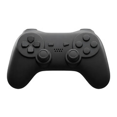 Black Game Controller 3D Render