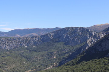 Fototapeta premium The pitoresque town of Aiguines, Verdon in southern France.