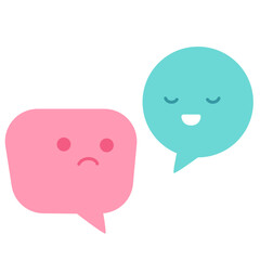 Verbal Bullying Speech Bubble Illustration