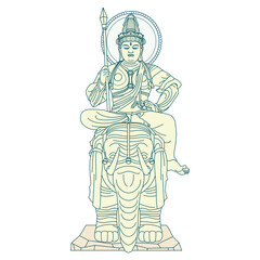 仏像 帝釈天 Taishakuten - Indra