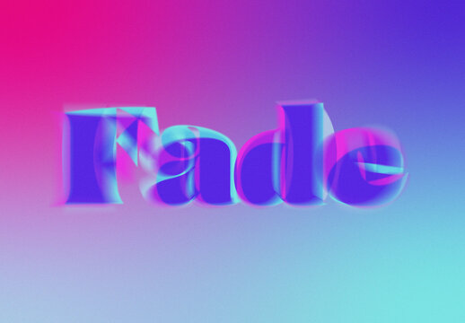 Colourful Fade Text Effect