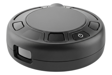Lidar laser scanner sensor for autonomous navigation technology isolated on a transparent background