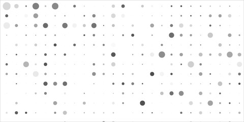 Halftone vector abstract background of circular dots. Texture of particles. Random maze, puzzle. Chaotic ornament. Circular pattern of point.