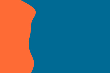 Abstract background with flowing orange shape on a deep blue surface, creating a modern and dynamic visual.