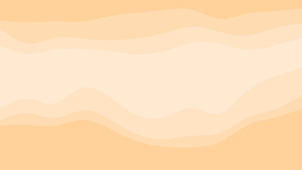 Soft, flowing abstract waves of warm peach and cream create a gentle, calming background texture.