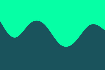 Abstract wavy lines in contrasting shades of teal and deep blue create a modern, fluid graphic design element.