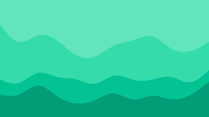 Abstract wavy lines in varying shades of green create a soothing and modern background design.