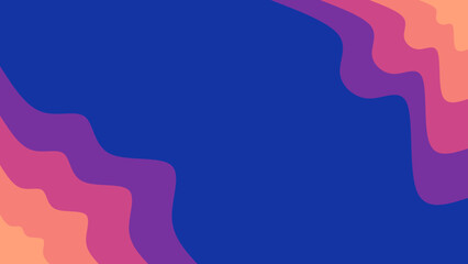 Obraz premium Abstract wavy colorful shapes create a dynamic and modern background design with a vibrant blue center.