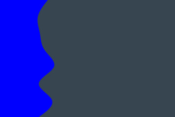 Abstract blue wave shape curves across a dark gray textured background, creating a modern graphic design element.