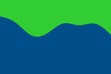 Abstract wavy green and blue shapes create a modern and clean graphic design background.