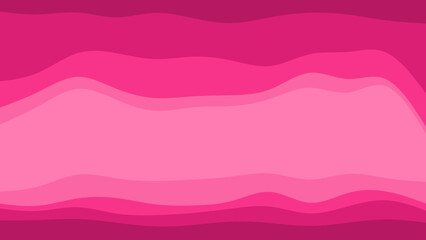 A vibrant abstract background showcasing smooth, flowing waves in various harmonious shades of pink, creating a modern and dynamic visual effect.