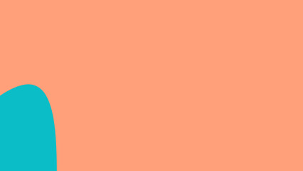 A vibrant abstract design featuring a smooth, organic teal shape contrasting beautifully with a soft, inviting peach background, perfect for contemporary projects.