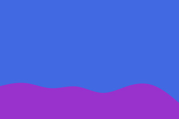 A vibrant abstract background featuring a dynamic wavy purple shape beneath a serene blue expanse, perfect for modern digital designs.