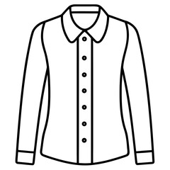 Formal Shirt Front Outline Design