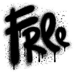 Free labels. Sales label. Coupon, gift or discount sign in graffiti style.