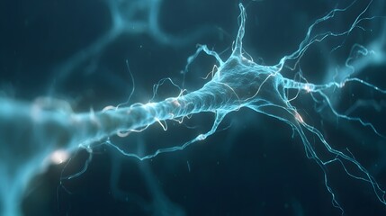 Detailed illustration of a neuron.