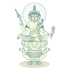 仏像 梵天 Bonten - Brahma