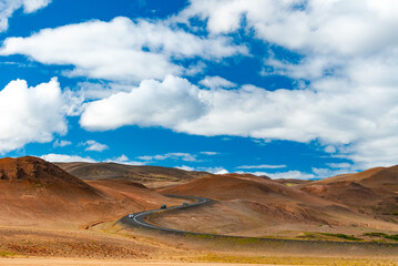 Namaskard or Hverarönd.
Námaskarð is a narrow geothermal pass between the mountains Námafjall and Dalfjall in North East Iceland.