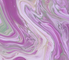 Creative marble abstract hand painted background, violet and purple texture. Royal purple marble background with rich violet and green veining, luxurious elegance. Original artwork photo of marble ink