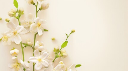 Obraz premium Elegant White Background Flower Still Life Art Photography: Capturing the Timeless Beauty of Blooms, From Delicate Petals to Vibrant Hues – A Fusion of Minimalism and Artistry for Galleries, Home Deco