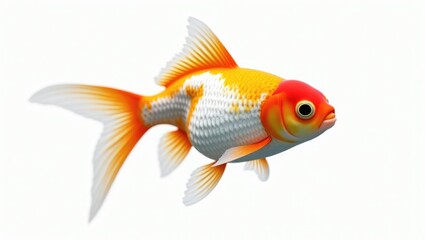 Detailed illustration of a goldfish against a plain background.