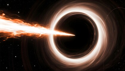 Black hole emitting powerful gamma ray burst with cosmic light beams and high energy particles