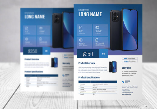 Product Specification Data Sheet Template 
