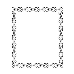 tribal frame ornament
