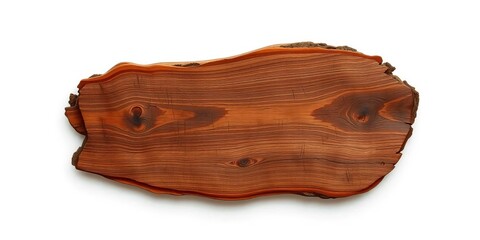 Rustic cutout wooden tabletop, isolated on white,   clipping path,  material