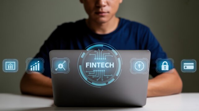 FinTech and Digital Finance, emphasizing innovative technology in the financial industry