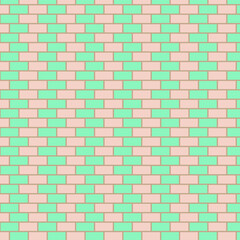 Pastel Brick Wall Pattern