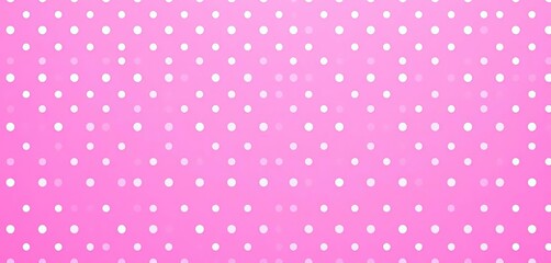 Pink background with white polka dots, seamless repeating pattern, texture, pastel
