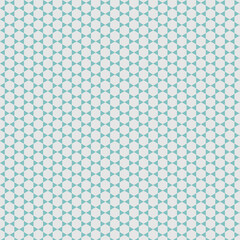 Geometric Teal and White Pattern