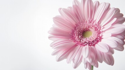 Fototapeta premium Elegant White Background Flower Still Life Art Photography: Capturing the Timeless Beauty of Blooms, From Delicate Petals to Vibrant Hues – A Fusion of Minimalism and Artistry for Galleries, Home Deco