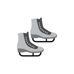 ice skates isolated on white background. ICE Skate shoes