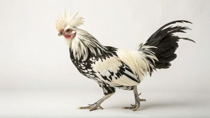Houdan Chicken on studio background