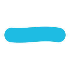 Icon of a light blue horizontal bar with rounded ends, representing a minus sign.