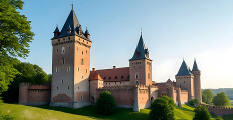Obraz premium Mirow castle in Poland. One of the medieval castle on the Trail of the Eagles Nests in Poland.