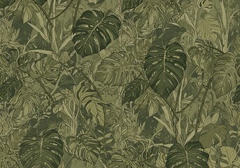 green leaves background