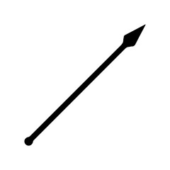 Javelin lance pike glyph icon