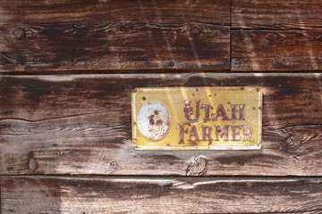 old wooden sign