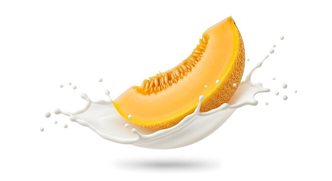 Slices of ripe, juicy citrus fruits, including lemon and orange, splash into fresh water - Powered by Adobe