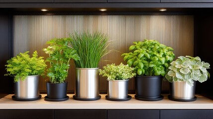 Fresh Green Indoor Plants in Stylish Pots for Home Decoration and Interior Design Inspiration
