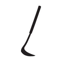 Garden Weeding Sickle Tool Silhouette