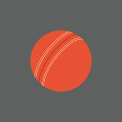 cricket ball symbol with white background